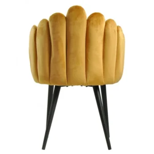 mobiliario-contract-sillon devin metal tapizado velvet amarillo 4